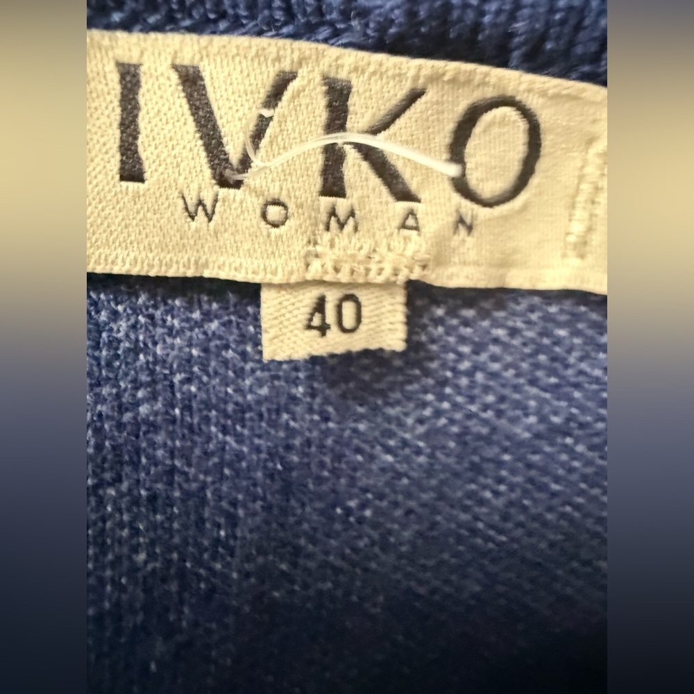IVKO Embroidered Jacket 81512 (Marine) Women’s EU 40/US 10 - Picture 9 of 9